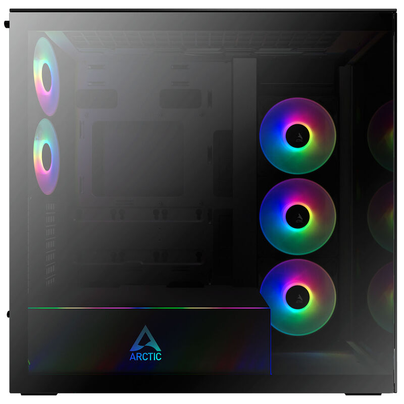 Detaljbilde av Arctic Xtender kabinett midtårn E-ATX ARGB herdet glass svart
