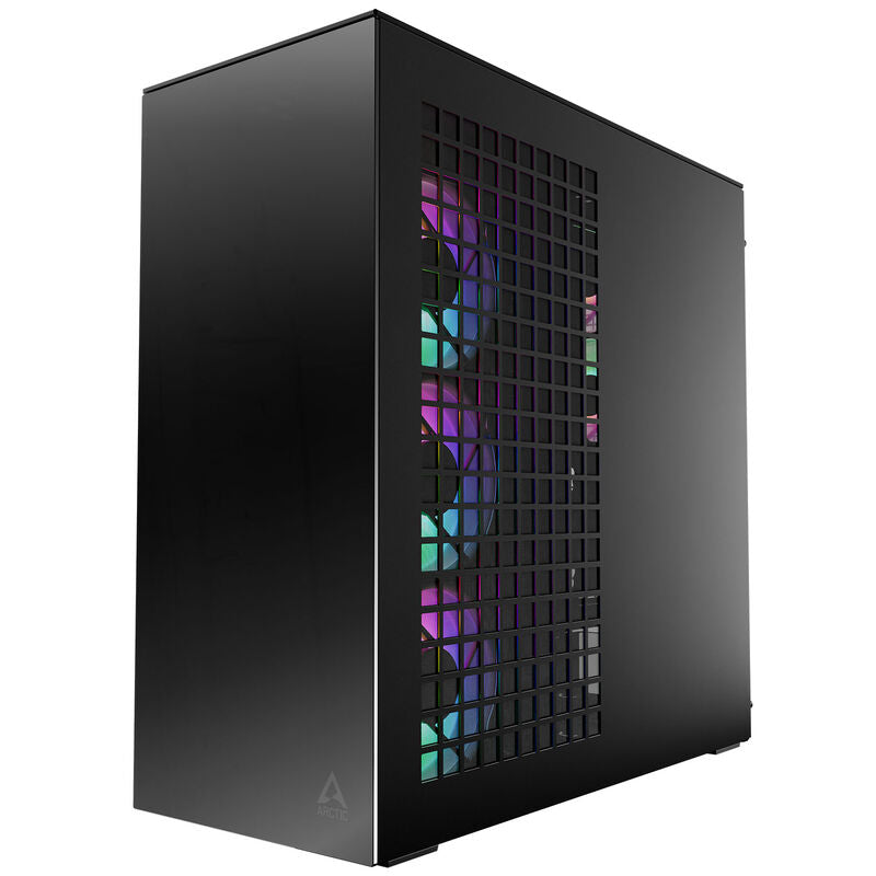 ARCTIC Xtender Mirror kabinett midtårn E-ATX RGB speilglass svart bakside