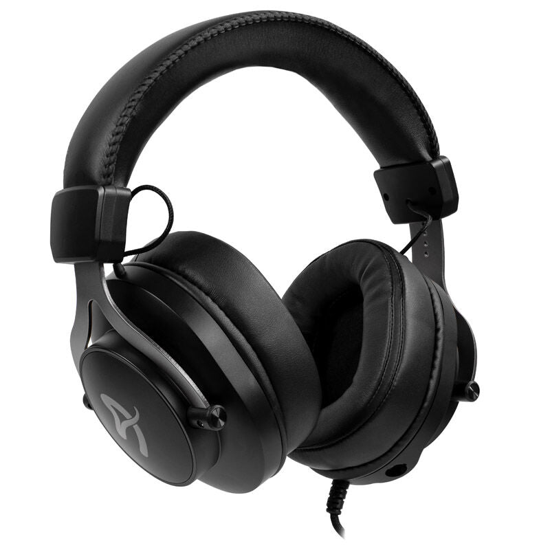 Arozzi Aria gamingheadset kablet 50 mm svart montert på hode