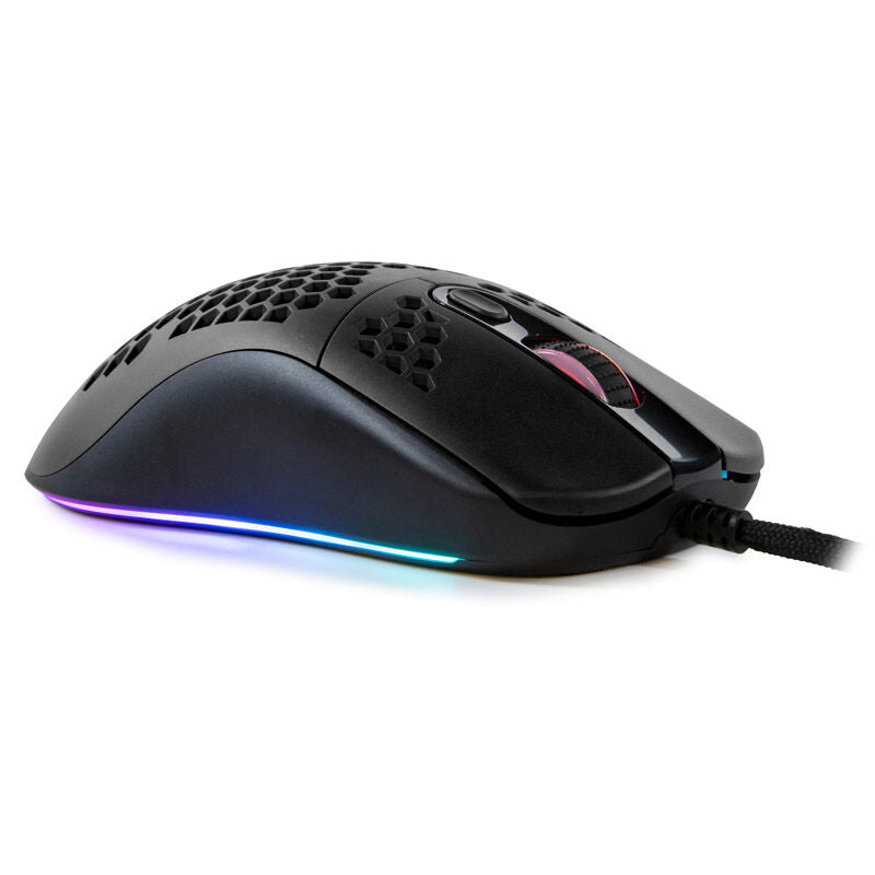 Detalj av Arozzi Favo Ultra Light gamingmus kablet 16000 DPI RGB svart
