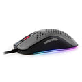 Arozzi Favo Ultra Light gamingmus kablet 16000 DPI RGB svart grå forfra
