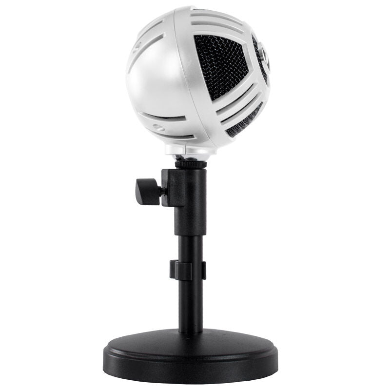 Arozzi Sfera bordmikrofon USB hvit montert på bord