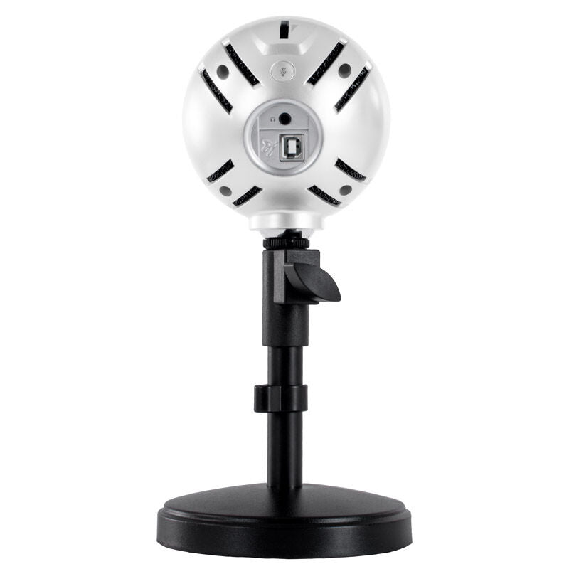 Arozzi Sfera bordmikrofon USB hvit kabel og tilkobling