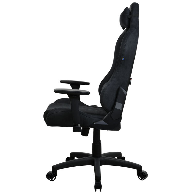 Montert Arozzi Torretta gamingstol Supersoft stoff svart i gamingoppsett