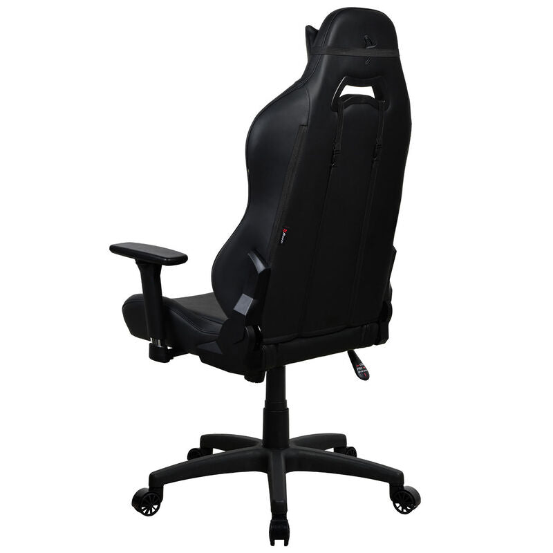 Nærbilde av sete og ryggstøtte på Arozzi Torretta gamingstol PU-skinn svart