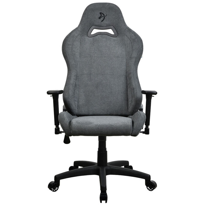 Arozzi Torretta gamingstol Soft Fabric stoff grå bakside