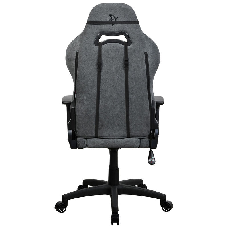 Visning av hodepute på Arozzi Torretta gamingstol Soft Fabric stoff grå