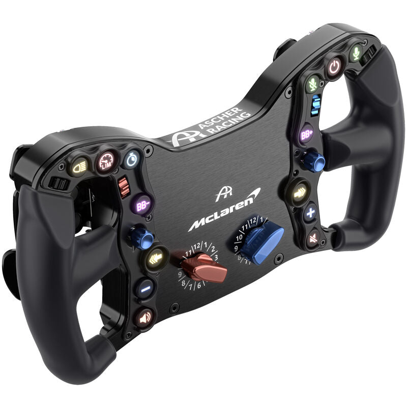 Montert Ascher Racing McLaren Artura Pro simracingratt USB på simracingplattform