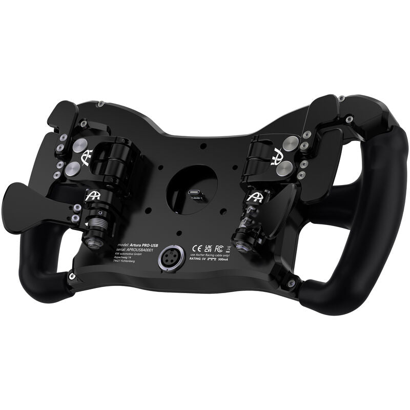Sidevisning av Ascher Racing McLaren Artura Pro simracingratt USB