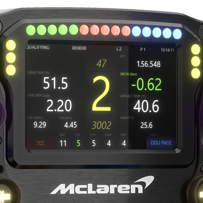 Ascher Racing McLaren Artura Ultimate simracingratt USB RGB med gummi grep