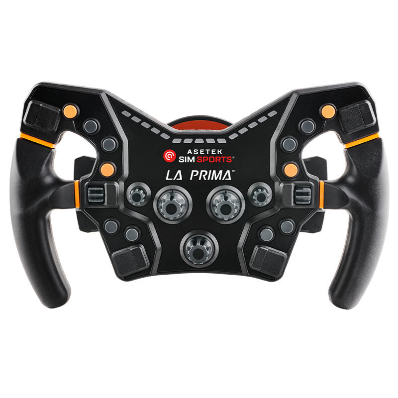 Asetek SimSports La Prima Formula Wheel detalj av skiftehendler