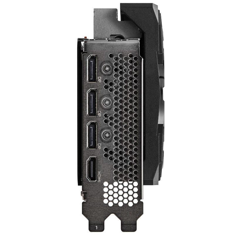 Nærbilde av kjølevifter på ASRock Arc A770 Phantom Gaming D