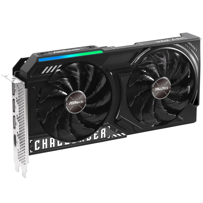 Montert ASRock Arc B580 Challenger OC grafikkort 12 GB i PC