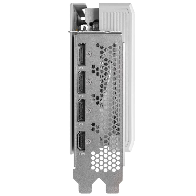 Nærbilde av ASRock Arc B580 Steel Legend OC grafikkort vifte