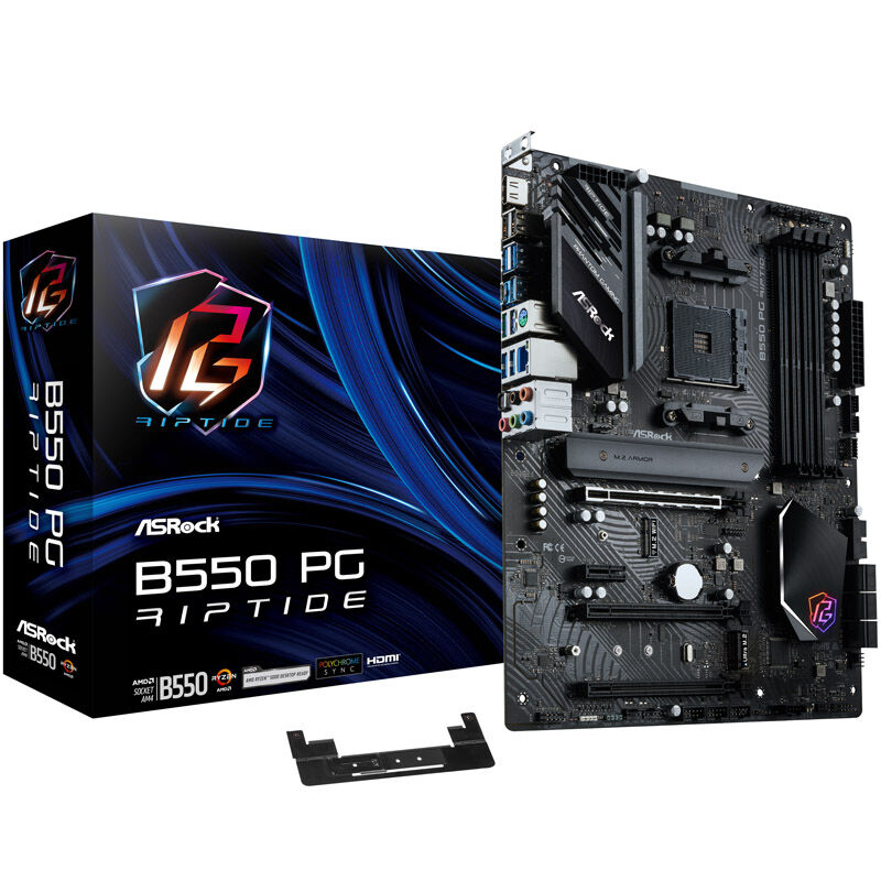 ASRock B550 PG Riptide hovedkort forfra