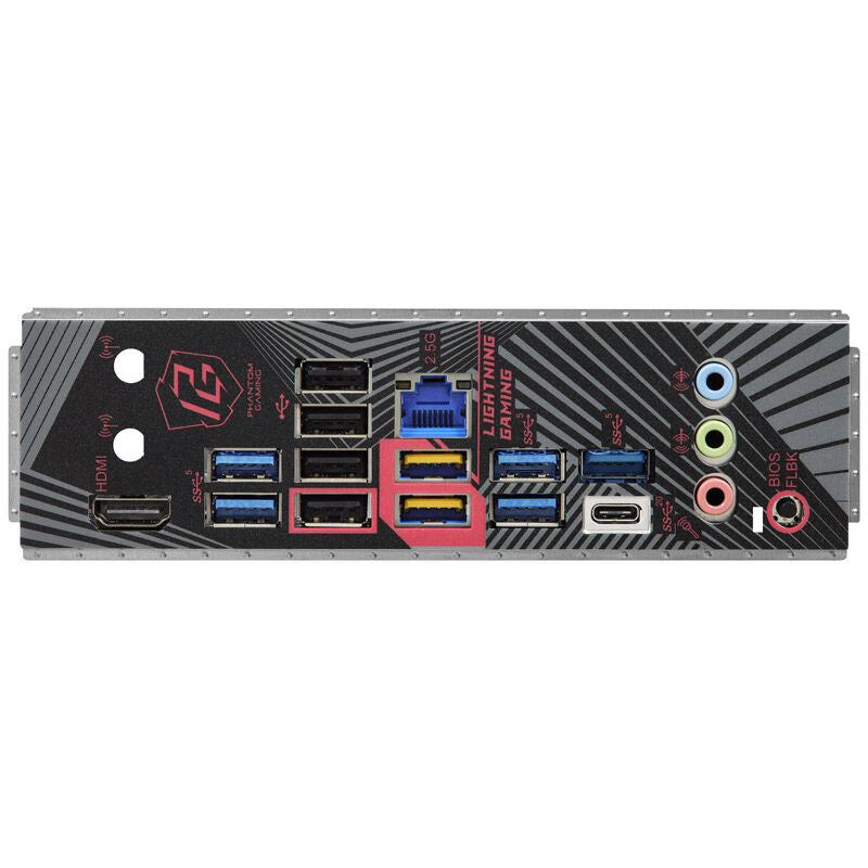 Montert ASRock B650 PG Lightning hovedkort i PC-kabinett