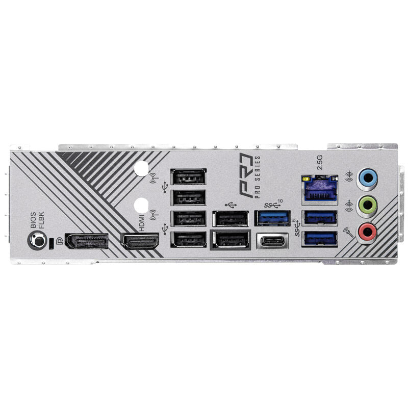 Montert ASRock B650 Pro RS hovedkort i PC-kabinett