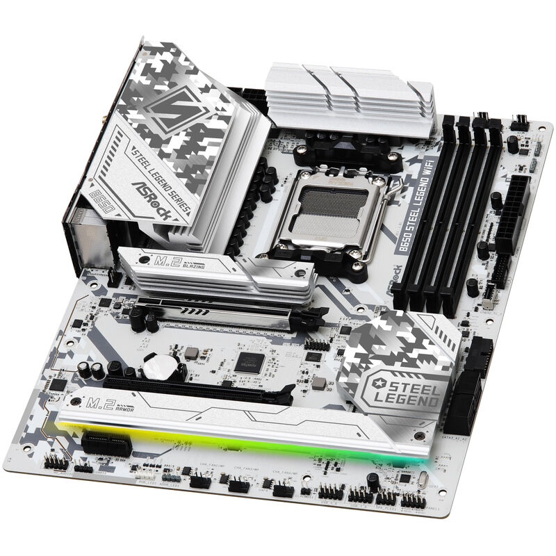 ASRock B650 Steel Legend WiFi hovedkort bakside