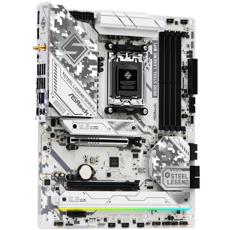Detaljbilde av ASRock B650 Steel Legend WiFi hovedkort