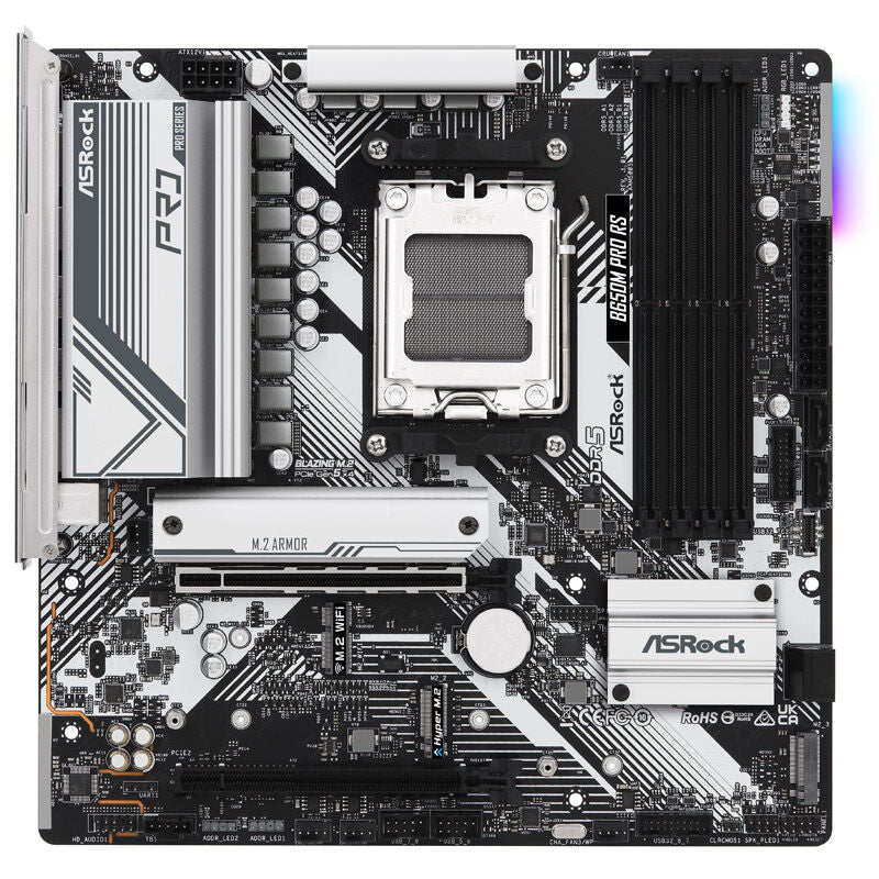 Detaljbilde av ASRock B650M Pro RS hovedkort