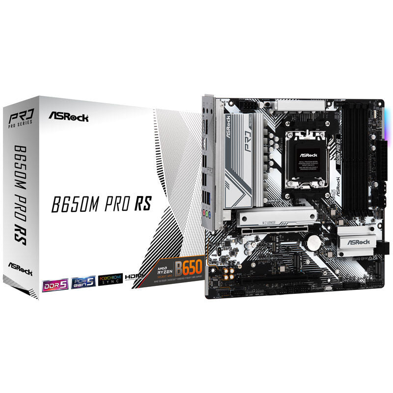 ASRock B650M Pro RS hovedkort forfra