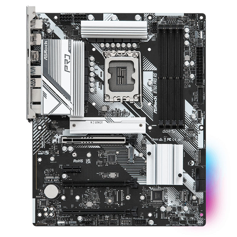 Detaljbilde av ASRock B760 Pro RS hovedkort ATX DDR5 LGA 1700