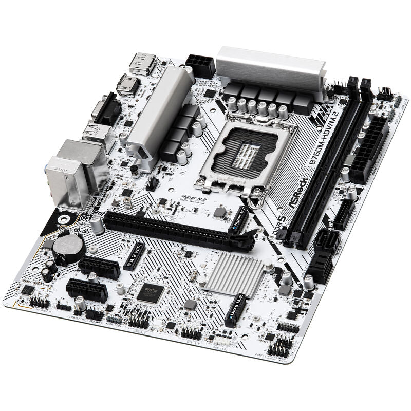 Nærbilde av ASRock B760M-HDV/M.2 hovedkort PCIe slot