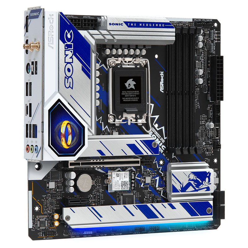 ASRock B760M PG Sonic WiFi hovedkort bakside
