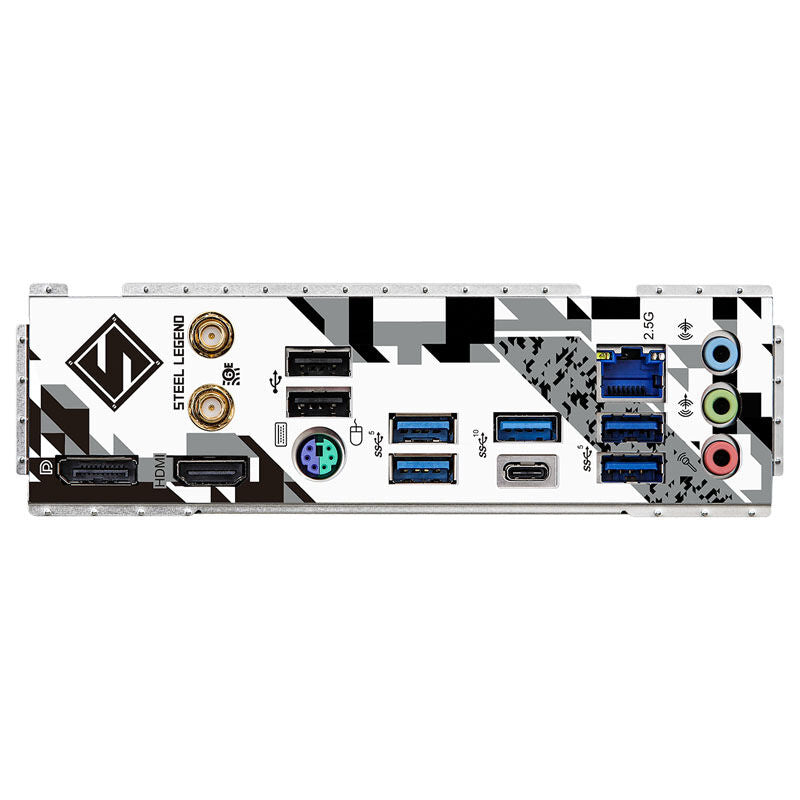 ASRock B760M Steel Legend WiFi hovedkort montert i PC-kabinett