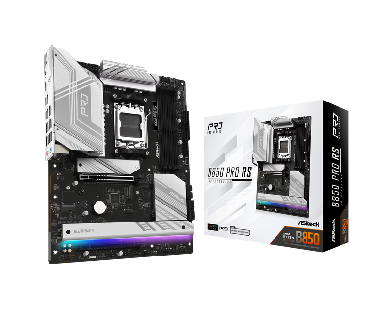ASRock B850 Pro RS hovedkort forfra