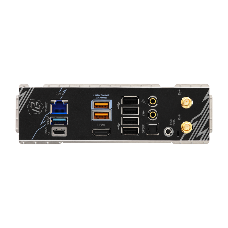 ASRock B850I Lightning WiFi hovedkort med synlig kjøling og tilkoblinger