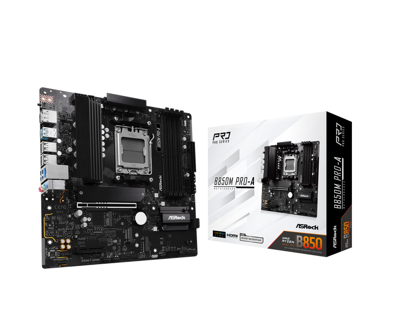 ASRock B850M Pro-A hovedkort forfra