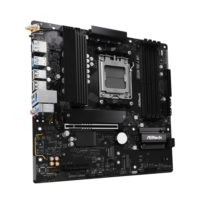 ASRock B850M Pro-A WiFi hovedkort bakside