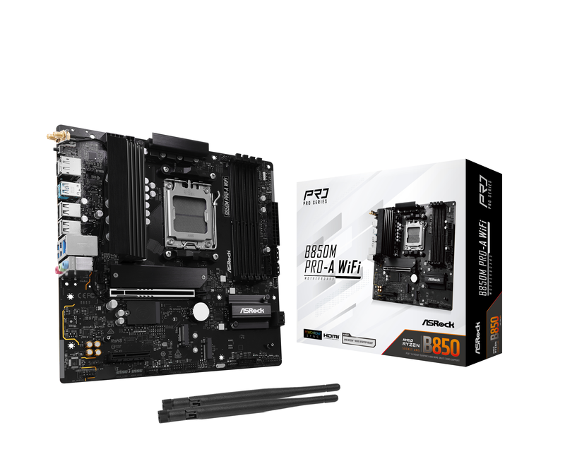 ASRock B850M Pro-A WiFi hovedkort forfra