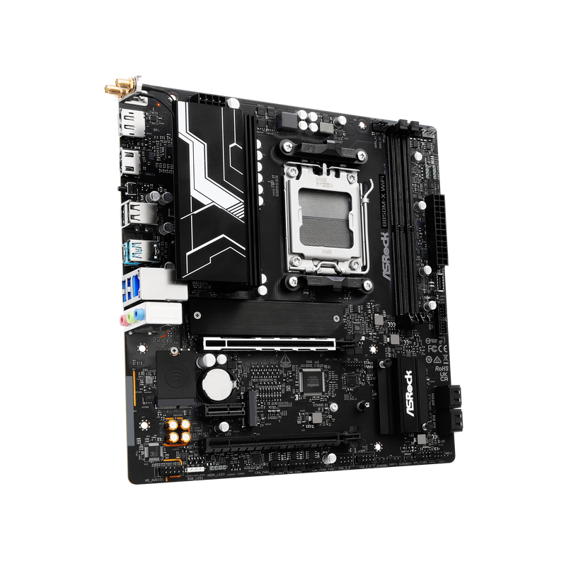 ASRock B850M-X WiFi hovedkort bakside