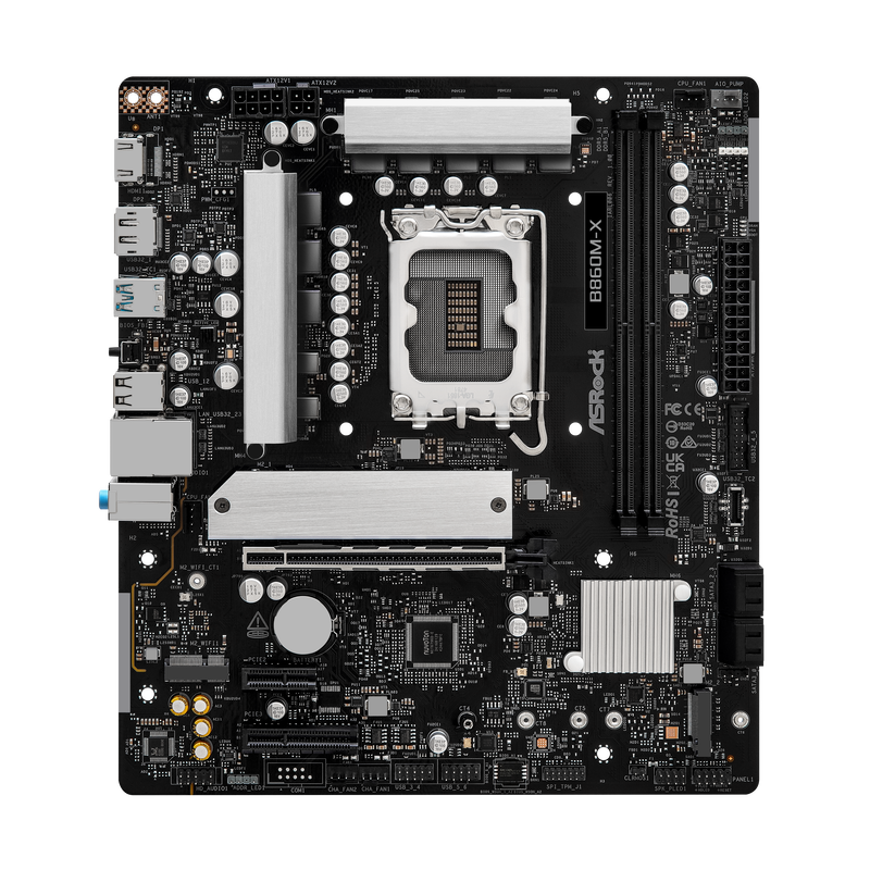 Nærbilde av PCIe 5.0 slot på ASRock B860M-X