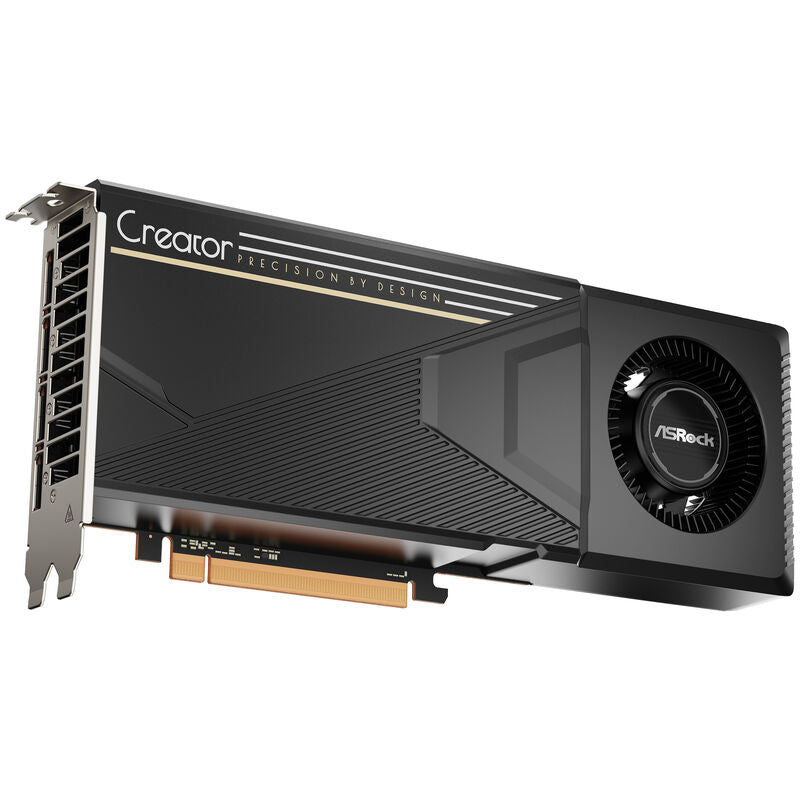ASRock Radeon AI Pro R9700 Creator grafikkort bakside