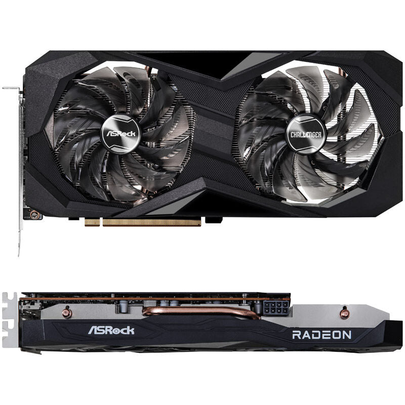 ASRock Radeon RX 7600 Challenger 8GO detalj av kjøler
