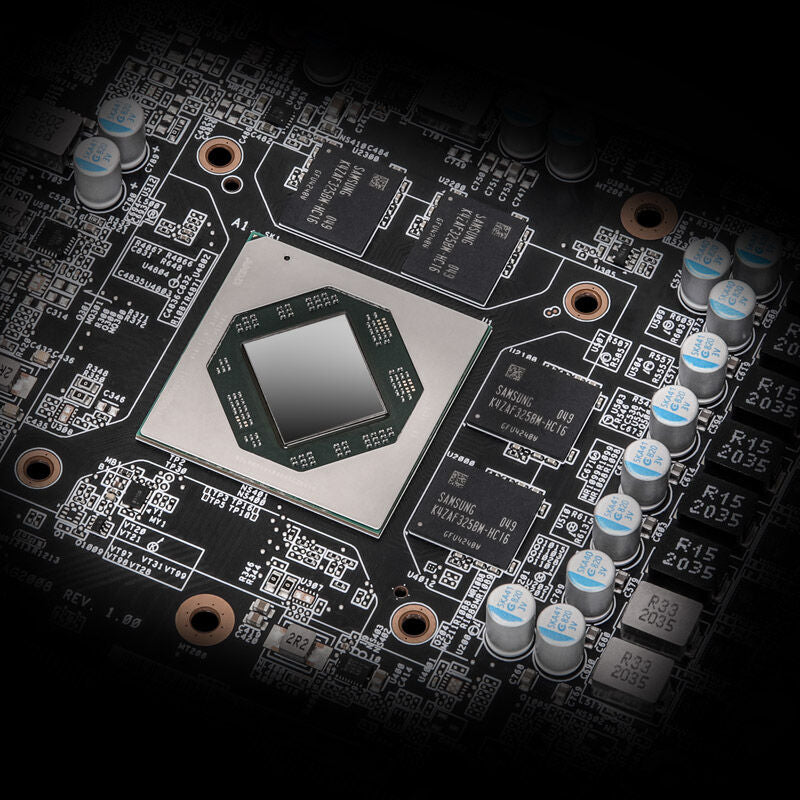 ASRock Radeon RX 7600 Challenger 8GO logo nærbilde