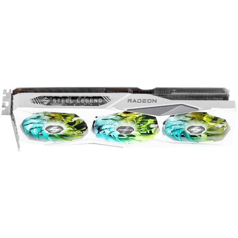 ASRock Radeon RX 7600 Steel Legend 8GO grafikkort sideprofil