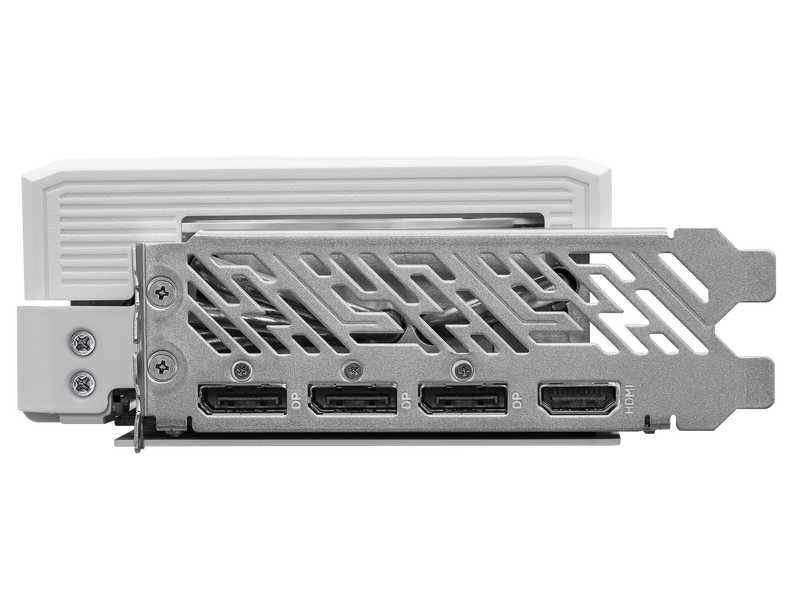 Sideprofil av ASRock Radeon RX 9070 XT Steel Legend grafikkort
