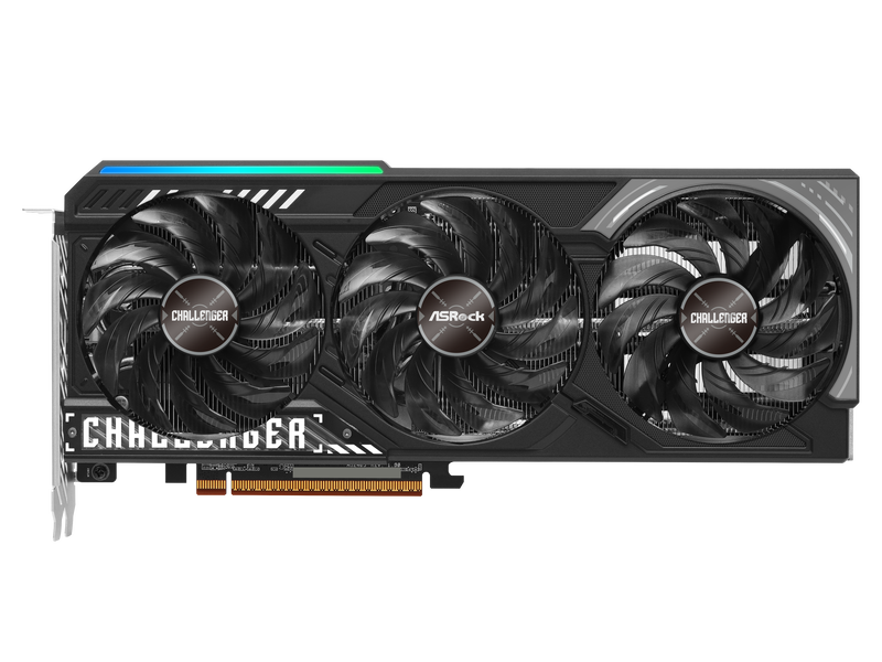 Detaljbilde av ASRock RX 9070 Challenger grafikkort