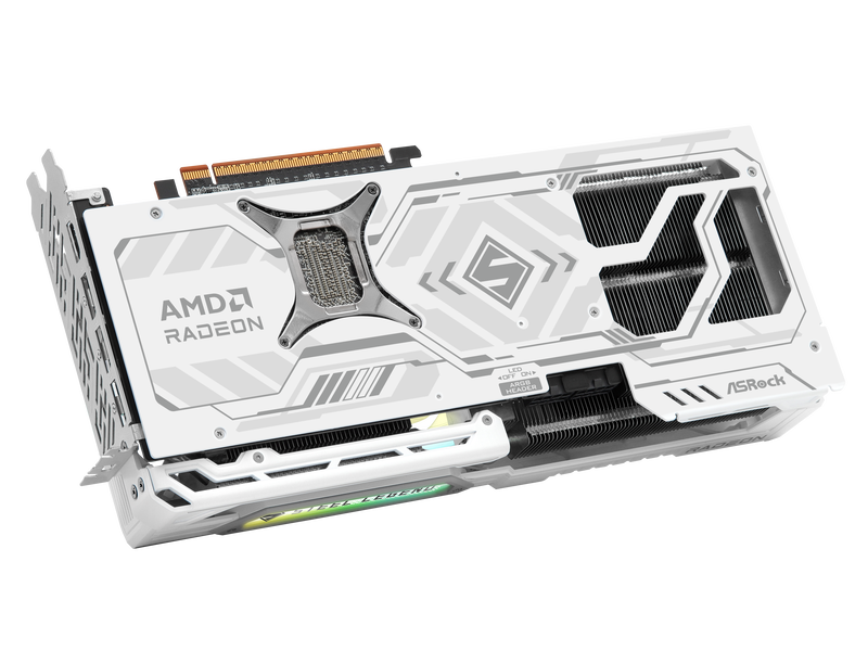 ASRock RX 9070 Steel Legend OC grafikkort detalj av kretskort
