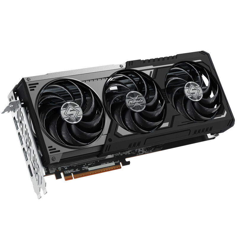 ASRock RX 9070 XT Steel Legend Dark grafikkort bakside