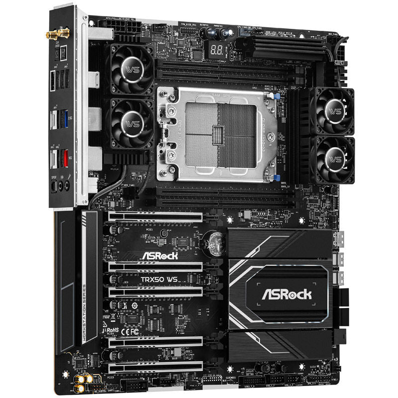 ASRock TRX50 WS hovedkort bakside