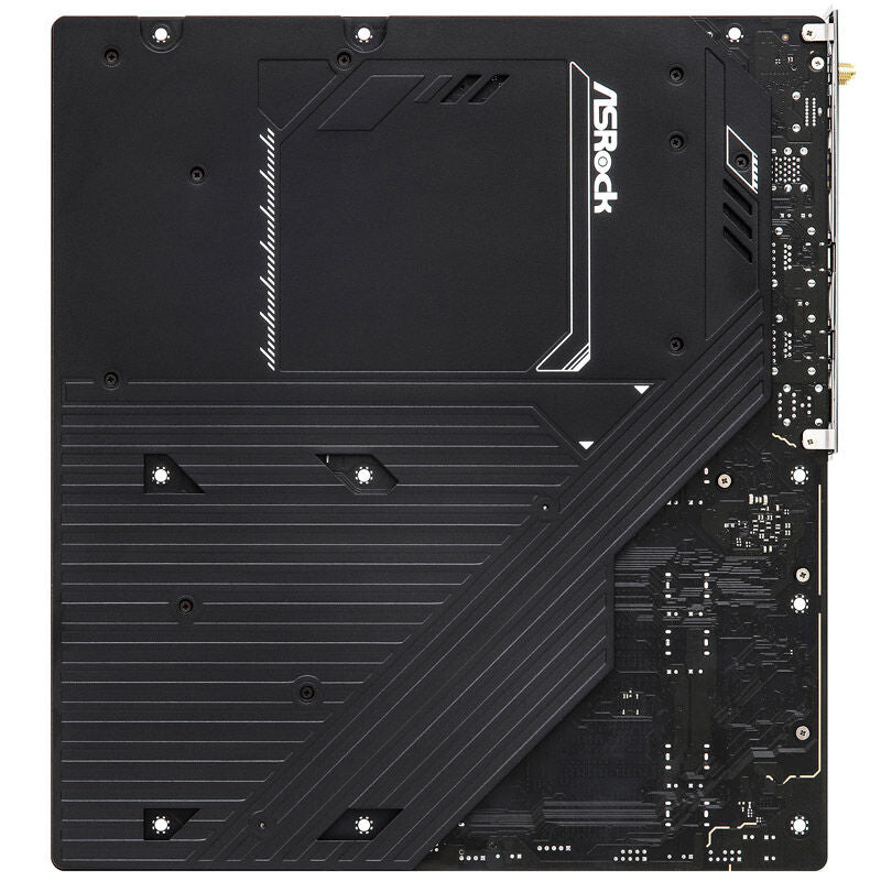 Detalj av ASRock TRX50 WS hovedkort USB-porter