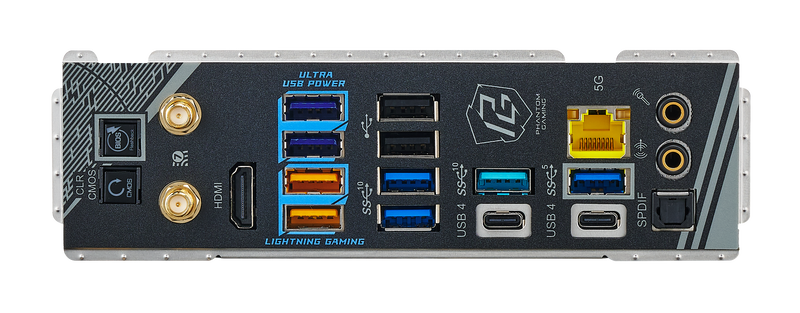 ASRock X870E Nova WiFi hovedkort oversikt over tilkoblinger