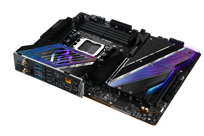 ASRock X870E Nova WiFi hovedkort RGB-belysning