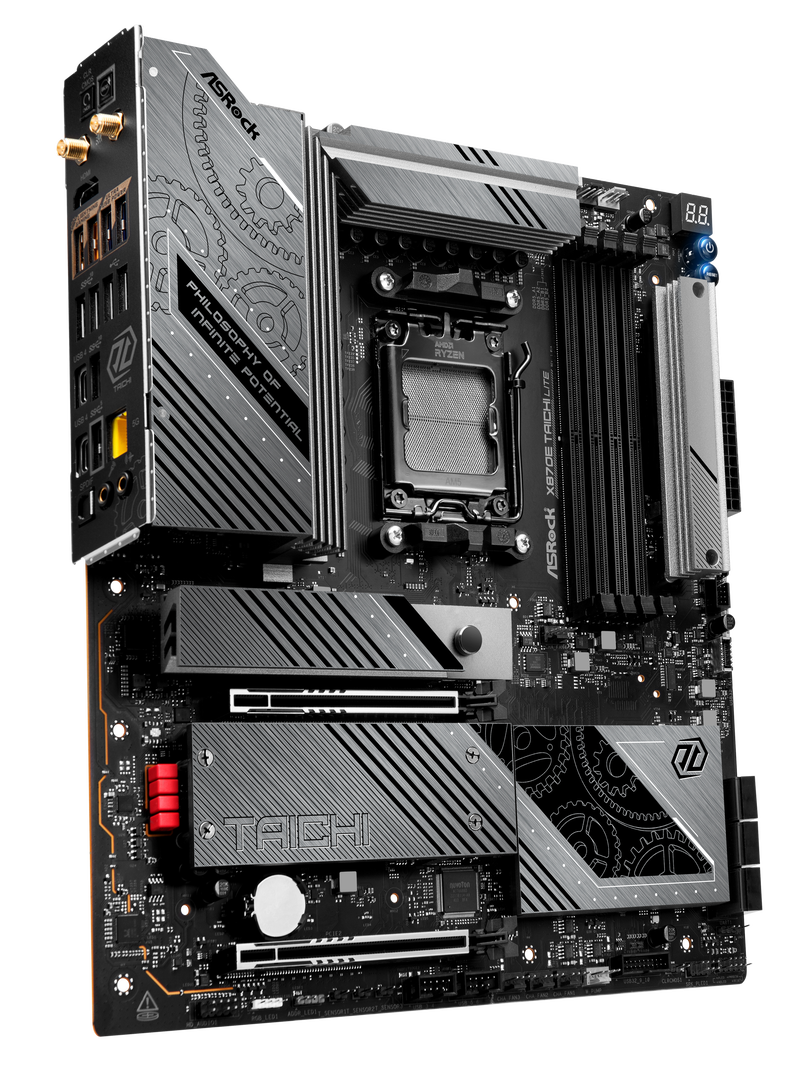 ASRock X870E Taichi Lite hovedkort bakside