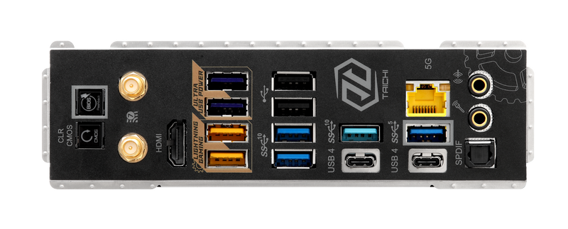 Oversikt over ASRock X870E Taichi Lite hovedkort